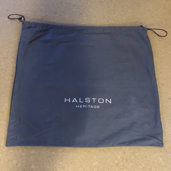 HALSTON Heritage Tan Leather and Tan Suede Hobo Handbag with Dust Bag - Picture 13 of 14